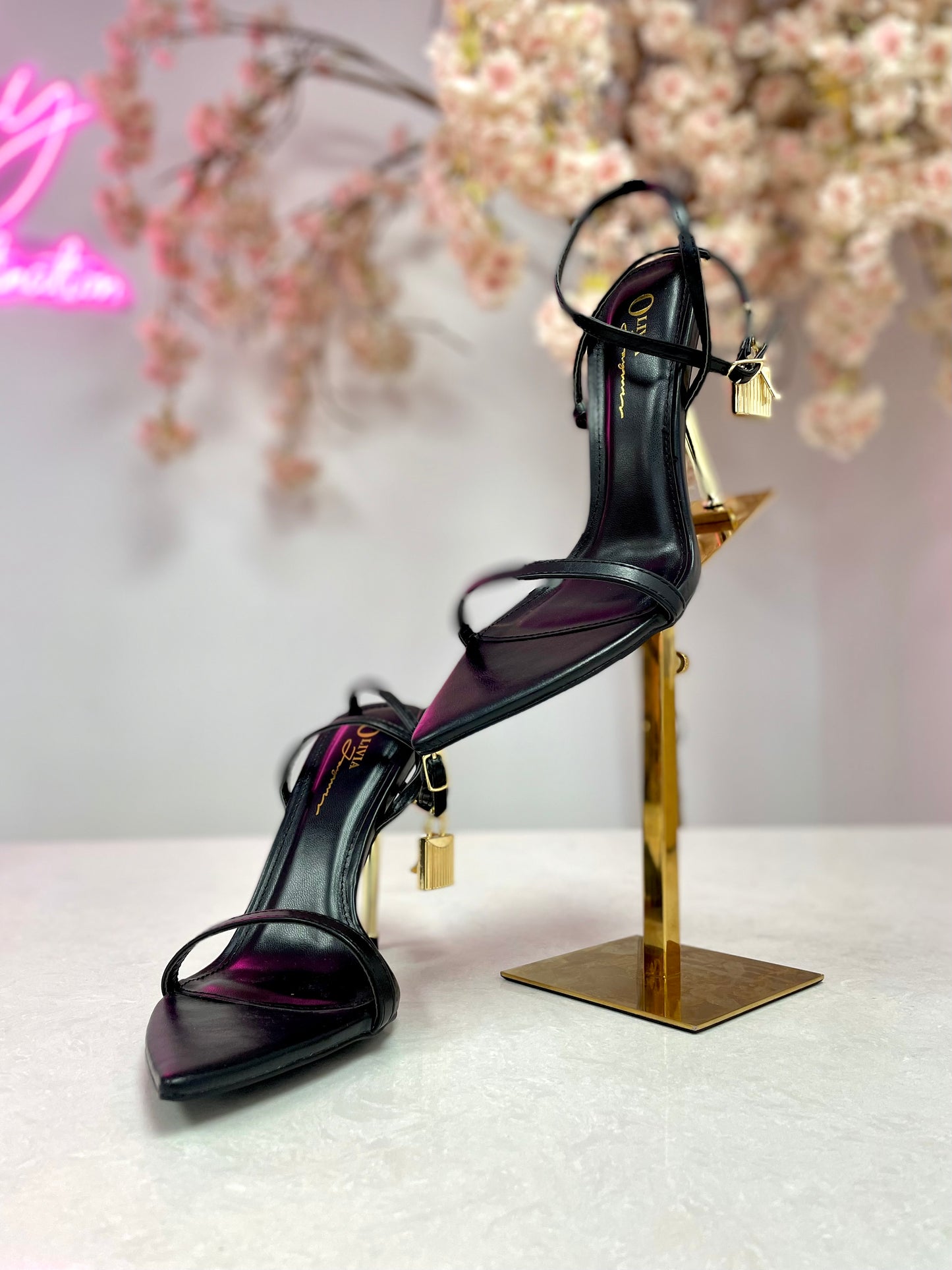 Night Padlock Heels