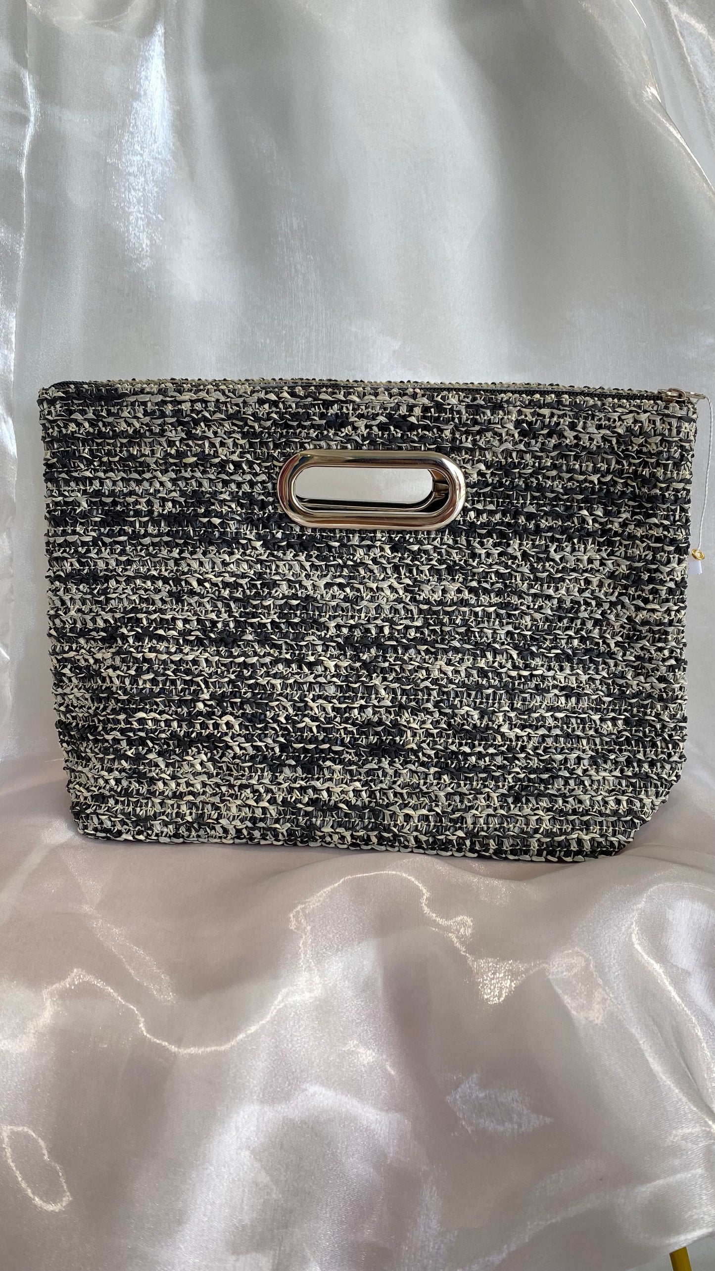 Black Straw handbag
