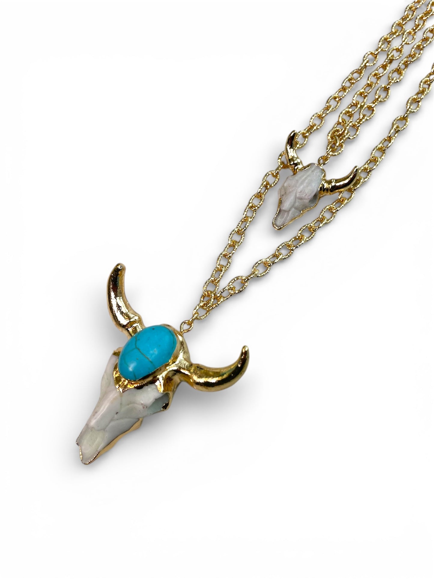 Bull Head Turquoise Chain