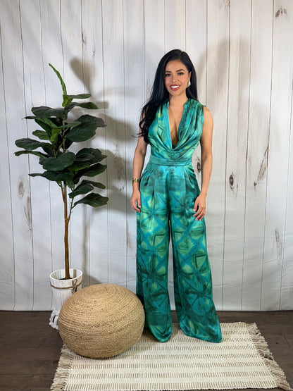 Formal Satin Jumpsuit