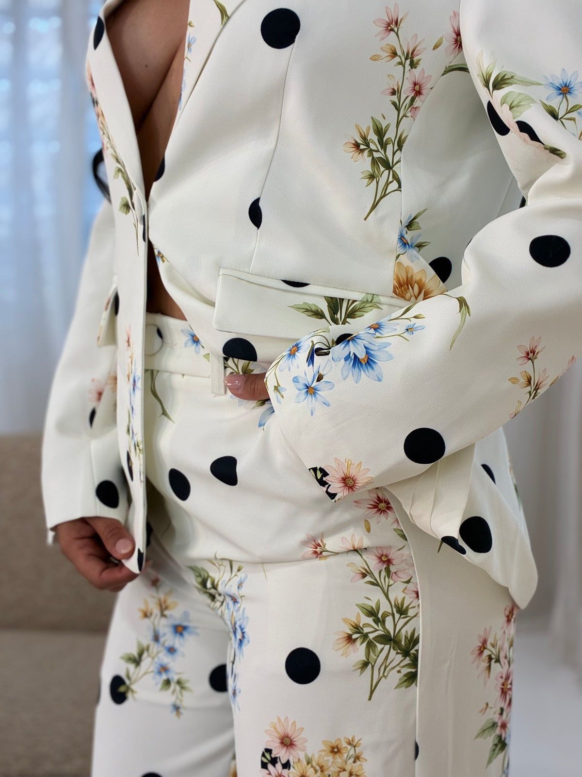 Floral Polka Dot Set