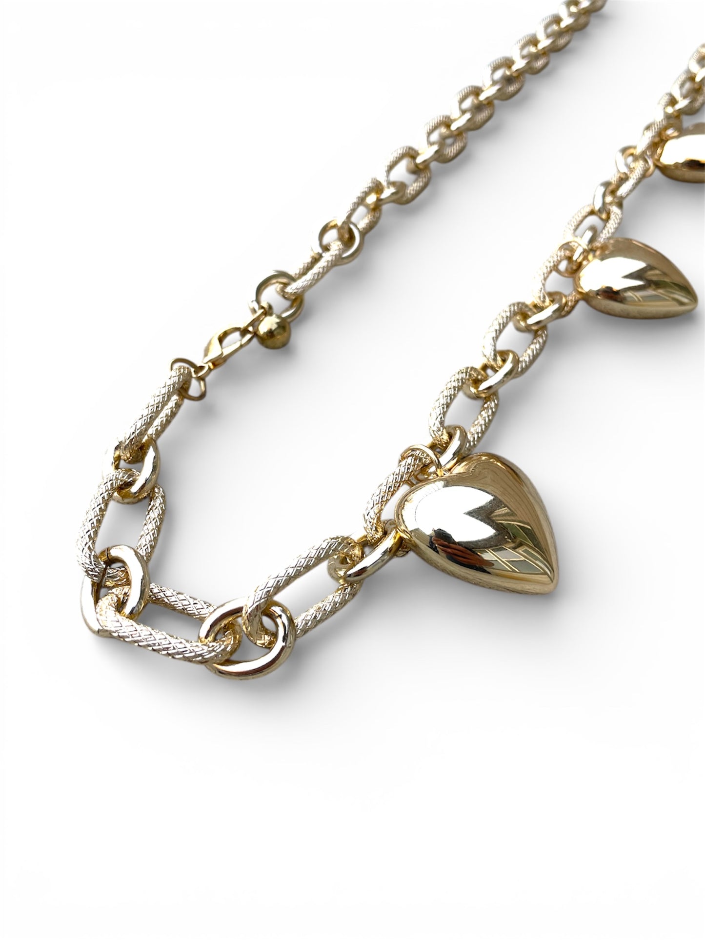 Golden Hearts Chain Belt