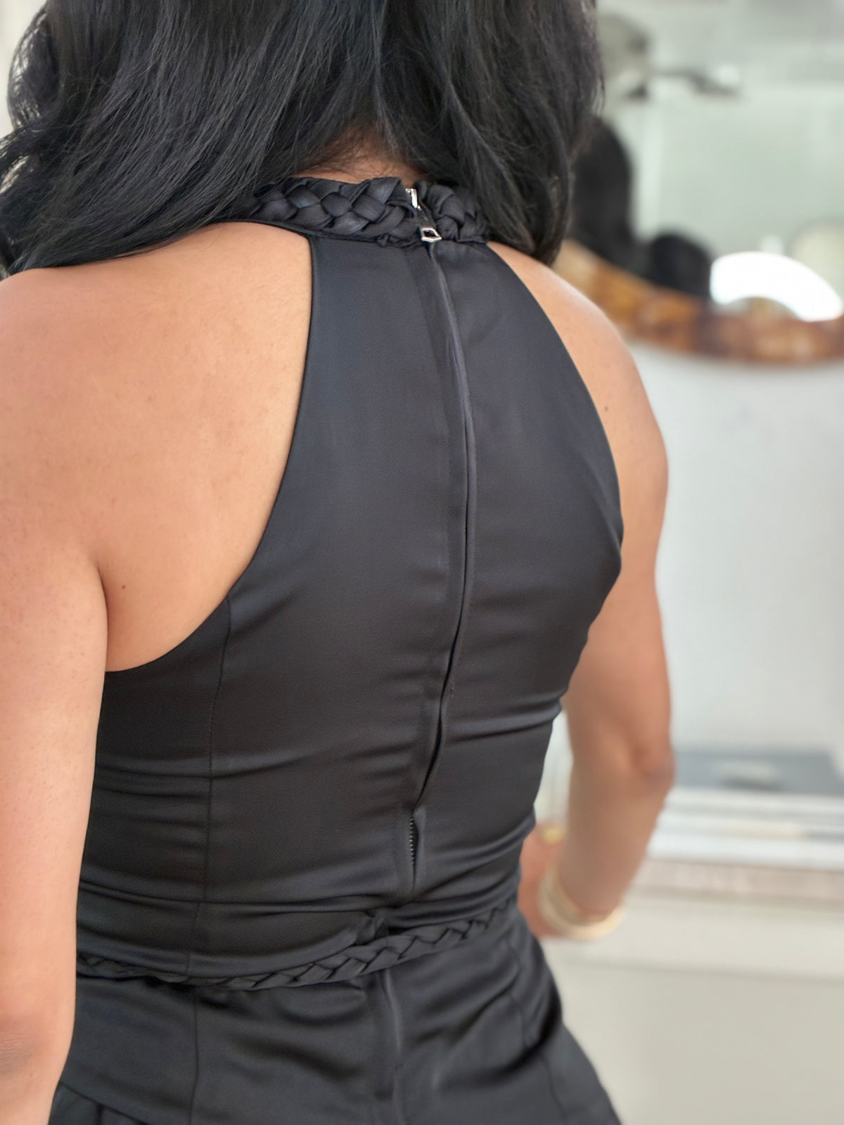 Black Satin Set