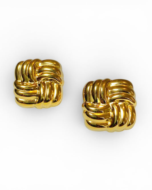 Square Woven Earrings
