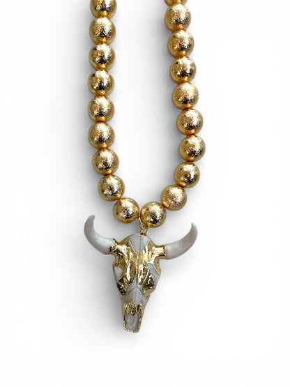 Bull Head Gold Chain