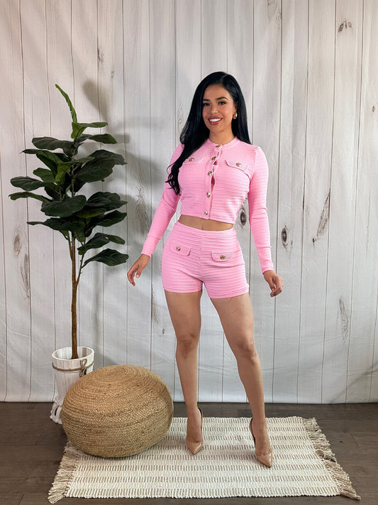 Pink stretch set
