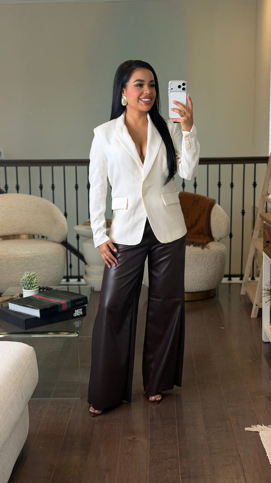 Cream blazer